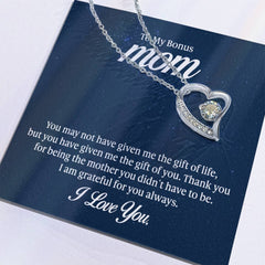 Forever Love Necklace - To My Bonus Mom I Am Grateful