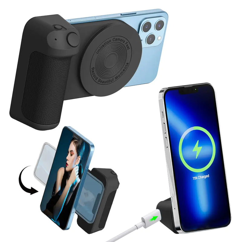 Phone Magnetic Handle to Improve Camera Shots and Videos